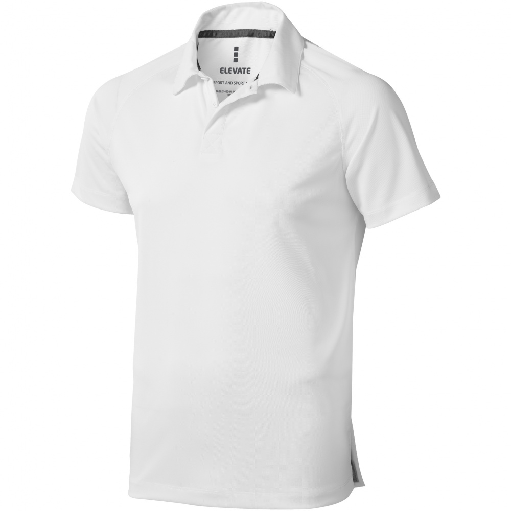 Logo trade promotional giveaways image of: Ottawa short sleeve polo, white