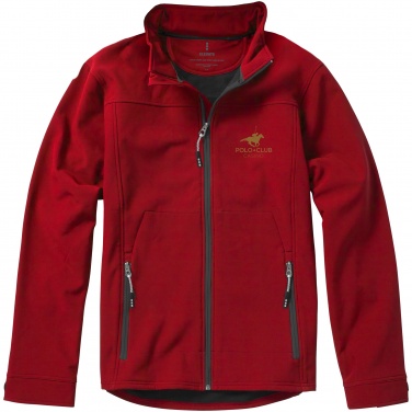 Logo trade corporate gift photo of: Langley softshell jacket, red