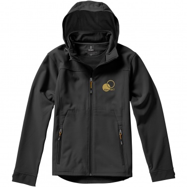 Logo trade corporate gifts picture of: Langley softshell jacket, dark grey