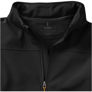 Logotrade promotional products photo of: Langley softshell jacket, black