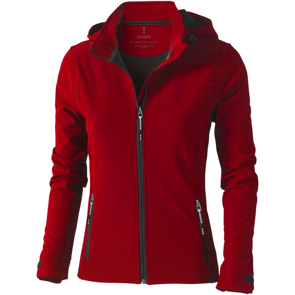 Logotrade promotional gifts photo of: Langley softshell ladies jacket, red