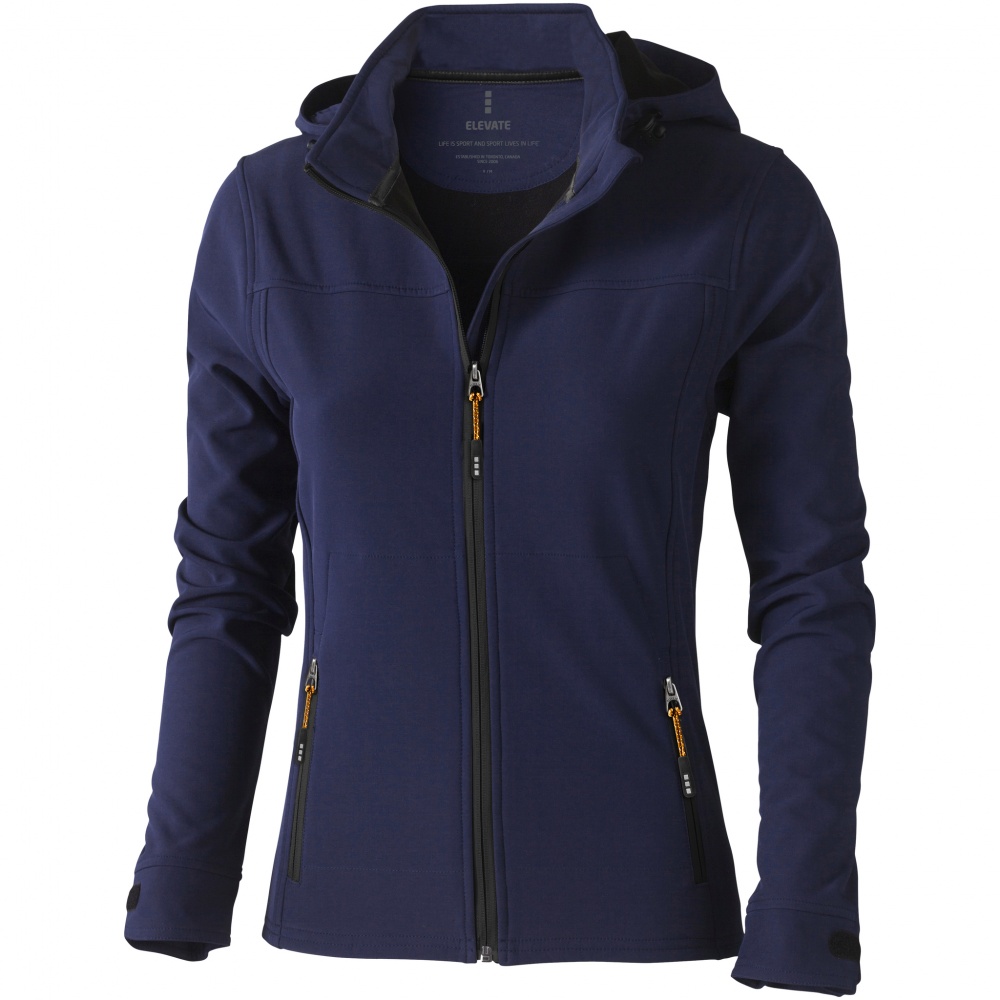 Logotrade promotional item image of: Langley softshell ladies jacket, navy