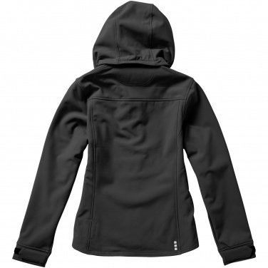 Logo trade promotional product photo of: Langley softshell ladies jacket, dark grey