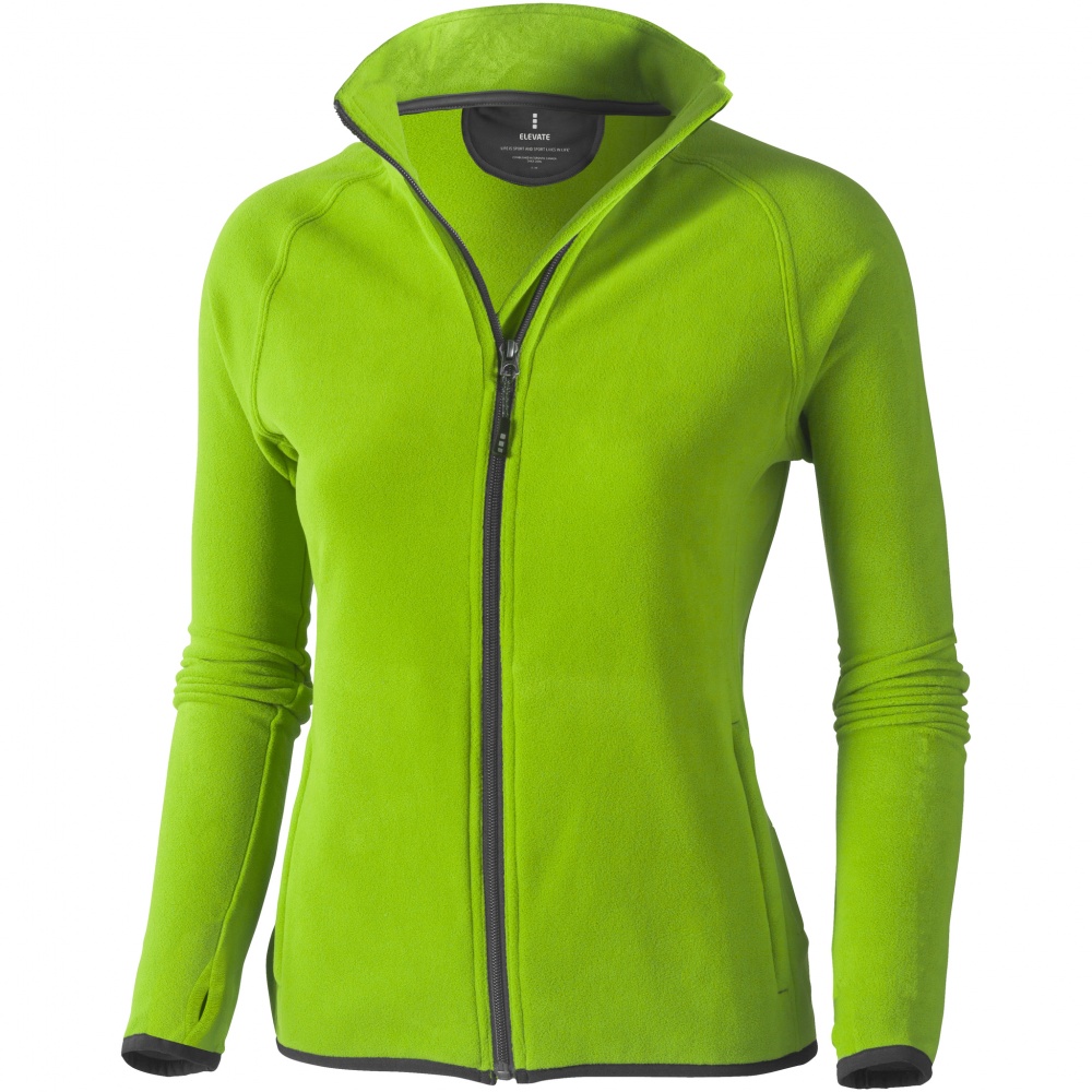 Logo trade promotional merchandise photo of: Brossard micro fleece full zip ladies jacket