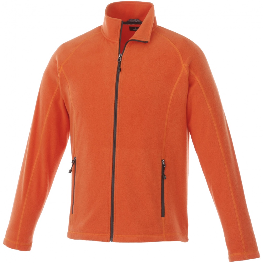 Logo trade business gifts image of: Rixford Polyfleece Full Zip, orange