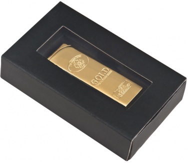 Logo trade promotional gift photo of: Lighter Gold Bar, gold