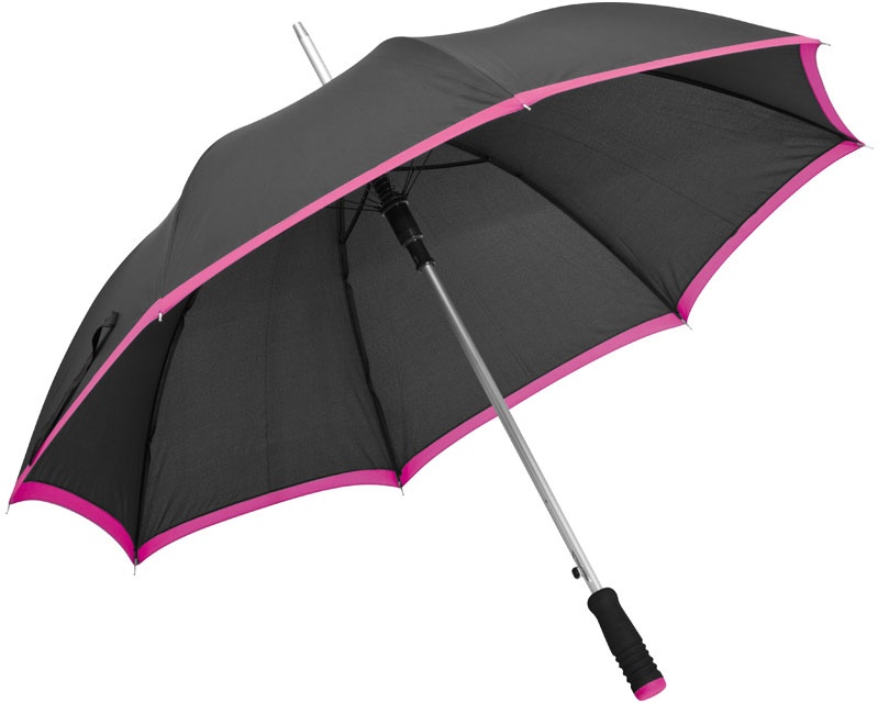 Logotrade promotional giveaway image of: Automatic umbrella with rosy accent