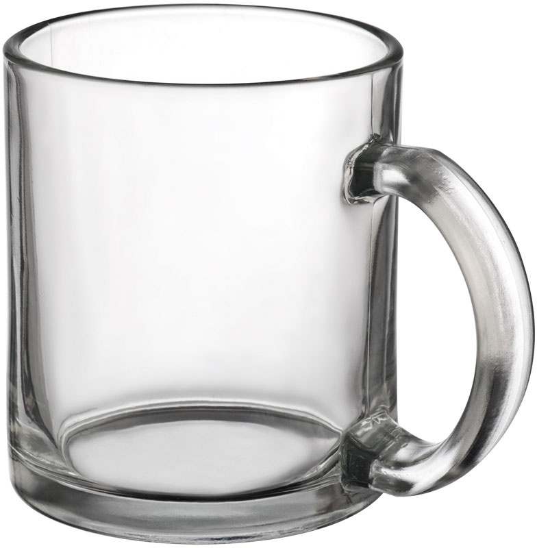 Logo trade advertising products picture of: Glass mug, translucent