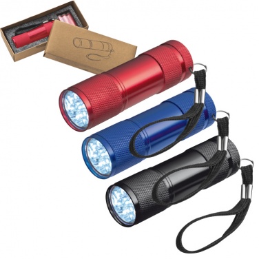 Logotrade promotional item picture of: Flashlight 9 LED, black