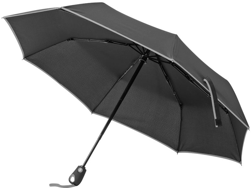 Logo trade promotional items image of: Automatic umbrella, grey/black