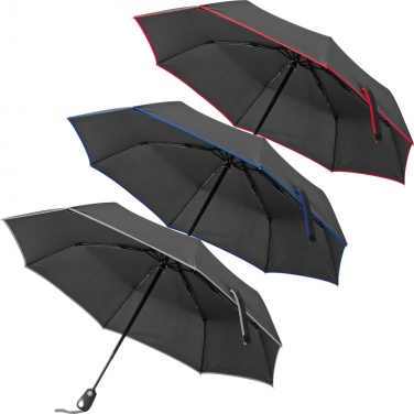 Logo trade business gifts image of: Automatic umbrella, grey/black