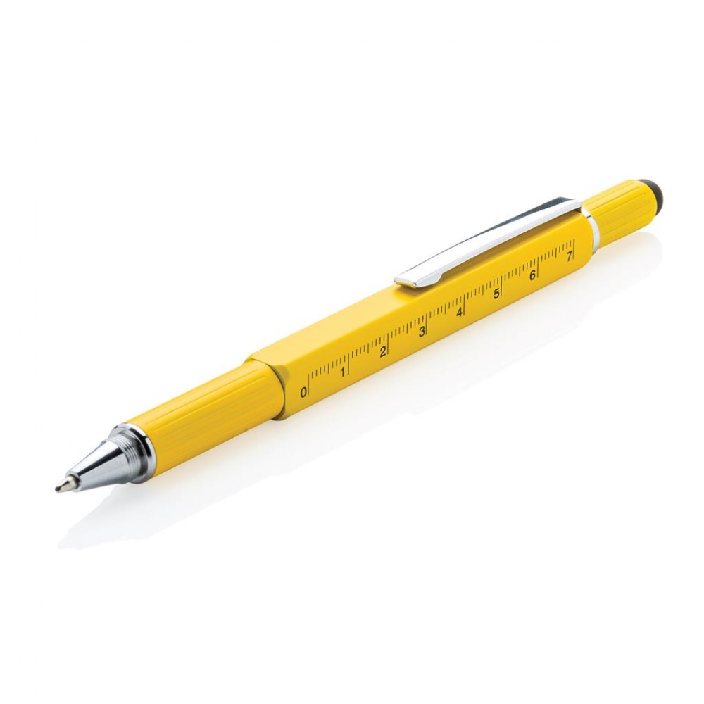 Logotrade promotional giveaway picture of: 5-in-1 toolpen, yellow