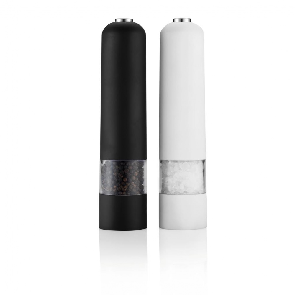 Logotrade promotional product picture of: Electric pepper and salt mill set, white