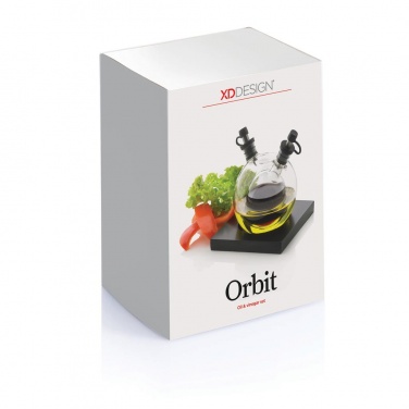 Logo trade promotional giveaway photo of: Orbit oil & vinegar set, black