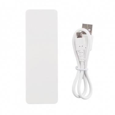 Logotrade business gift image of: 2.500 mAh powerbank, white