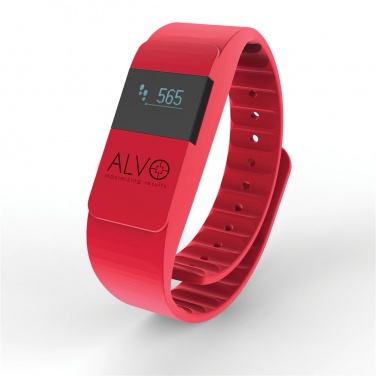 Logo trade corporate gifts picture of: Activity tracker Keep fit, red