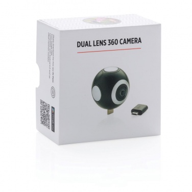 Logo trade promotional giveaway photo of: Dual lens 360° photo and video camera