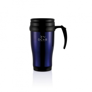 Logo trade advertising products picture of: Stainless steel mug, purple blue