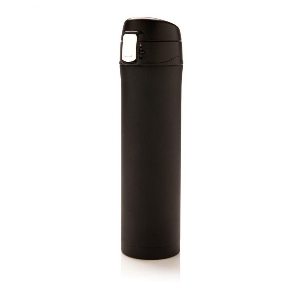 Logo trade promotional products picture of: Easy lock vacuum flask, black/black