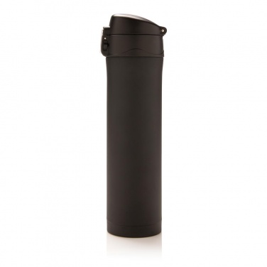 Logo trade promotional giveaways picture of: Easy lock vacuum flask, black/black