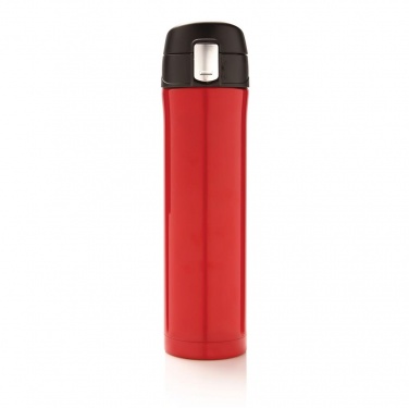 Logotrade advertising product image of: Easy lock vacuum flask, red/black