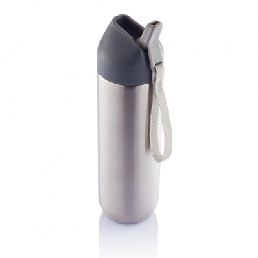 Logotrade corporate gifts photo of: Neva water bottle metal 500ml, grey/grey