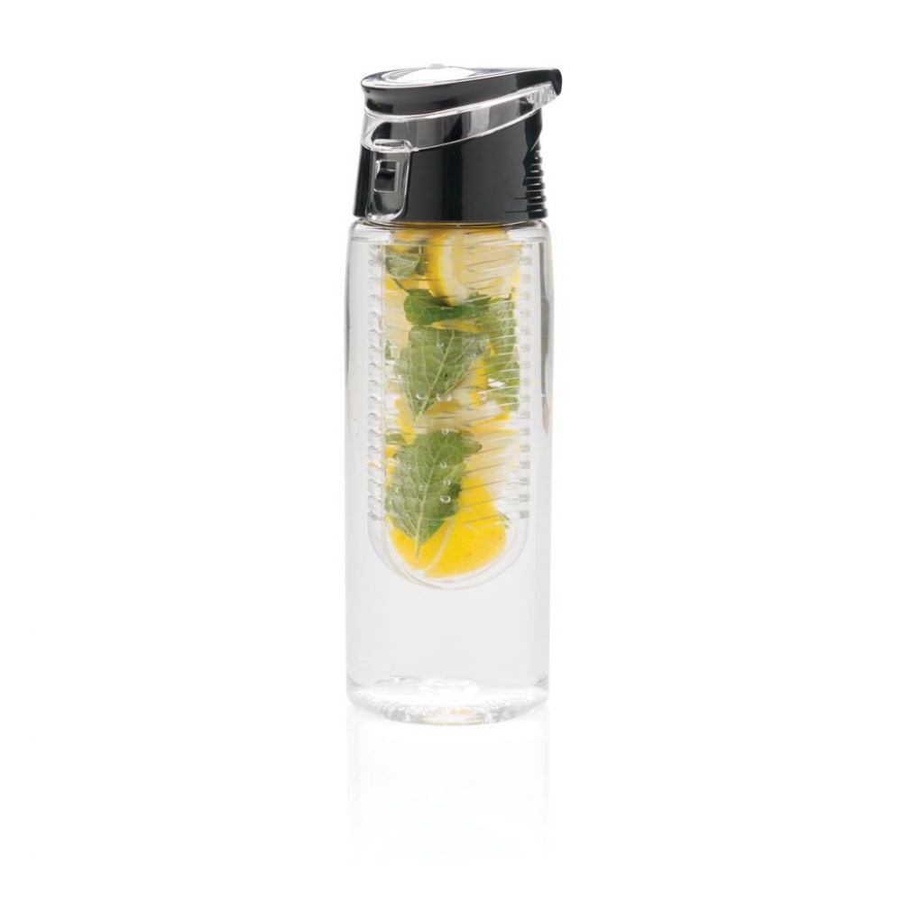 Logo trade promotional products picture of: Lockable infuser bottle, black