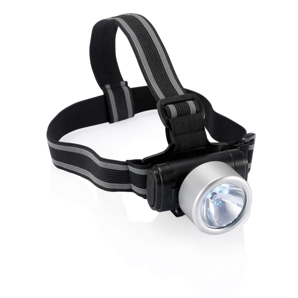 Logo trade promotional giveaways picture of: Everest headlight, silver