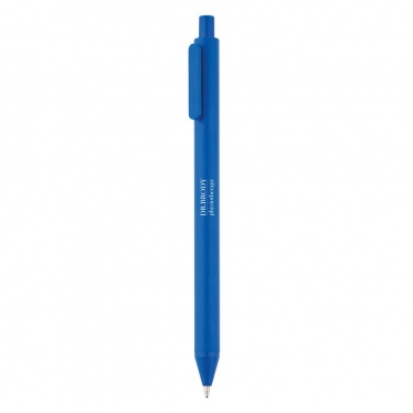 Logo trade promotional merchandise image of: X1 pen, blue