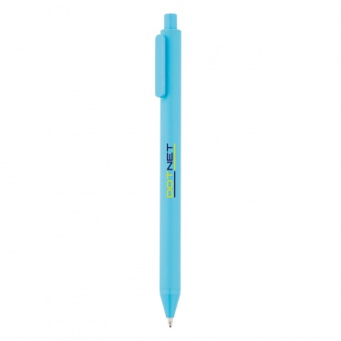 Logo trade promotional giveaways image of: X1 pen, blue