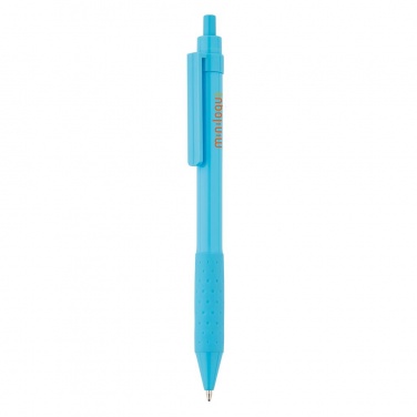 Logo trade promotional merchandise picture of: X2 pen, blue