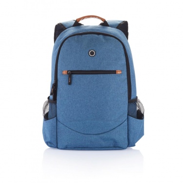 Logo trade promotional item photo of: Fashion duo tone backpack, blue