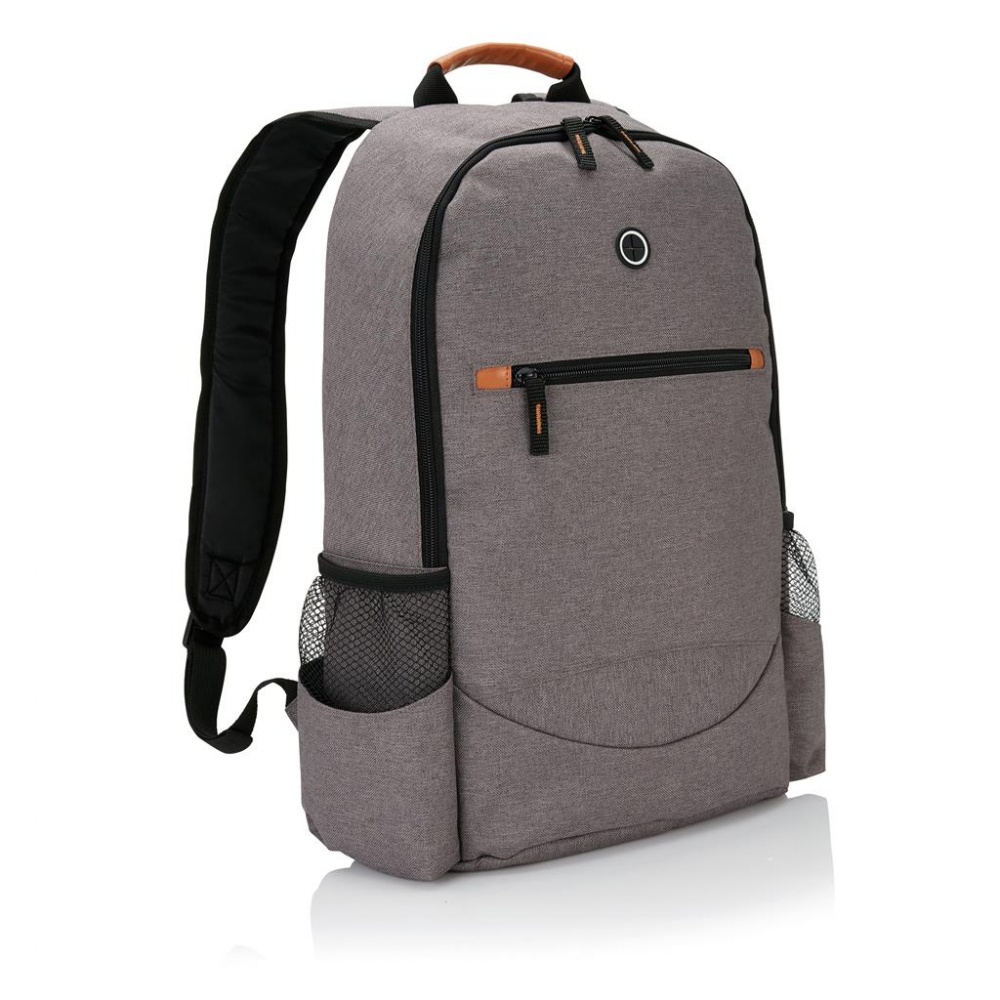 Logo trade promotional merchandise photo of: Fashion duo tone backpack, grey