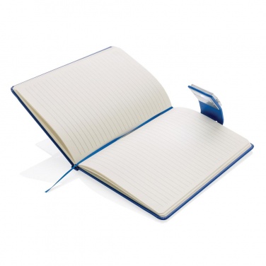 Logotrade corporate gift image of: A5 Notebook & LED bookmark, blue