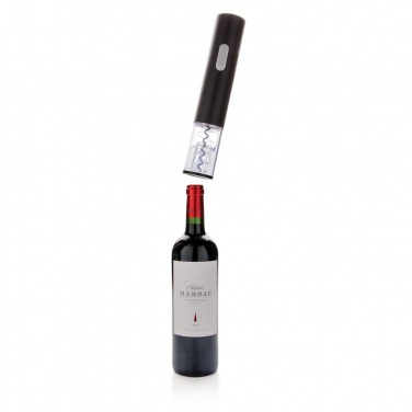 Logo trade promotional gifts image of: Electric wine opener - battery operated, black