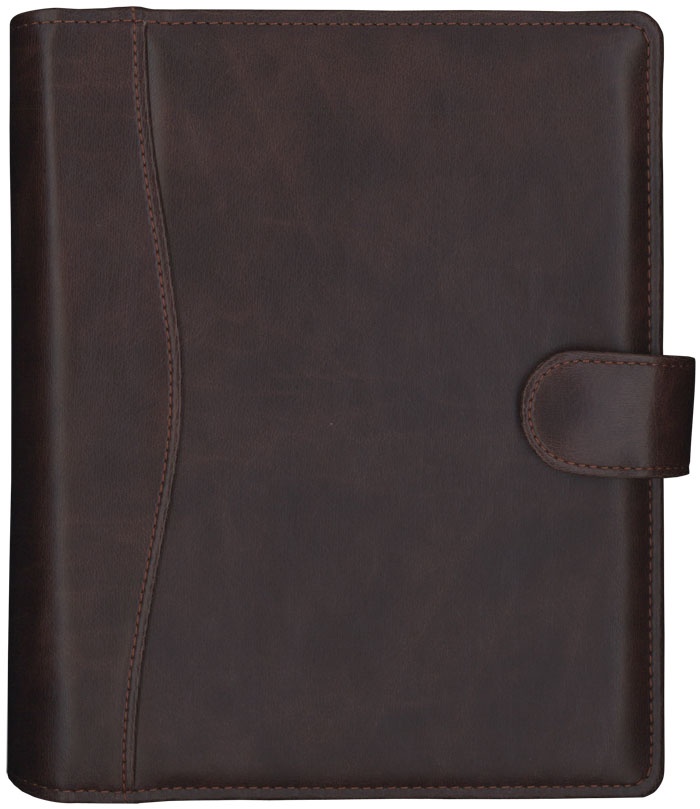 Logo trade corporate gift photo of: Calendar Time-Master Maxi artificial leather brown