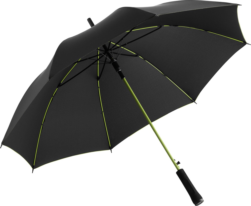 Logo trade promotional products image of: AC regular umbrella Colorline black/green