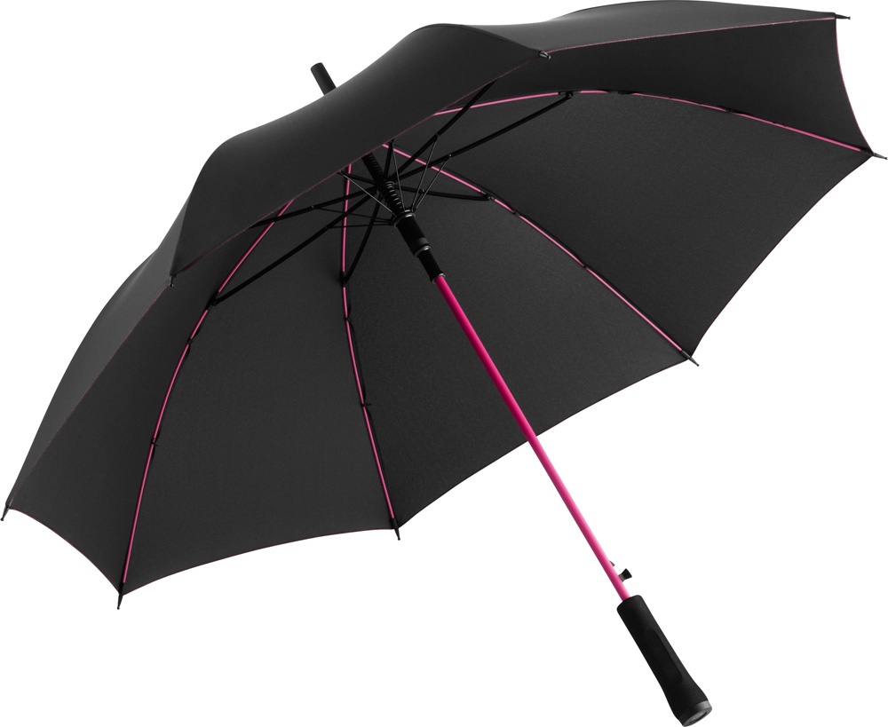 Logo trade corporate gifts picture of: AC regular umbrella Colorline, black/pink