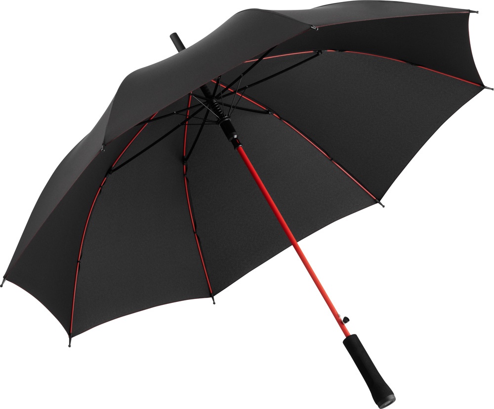 Logo trade corporate gifts picture of: AC regular umbrella Colorline black/red