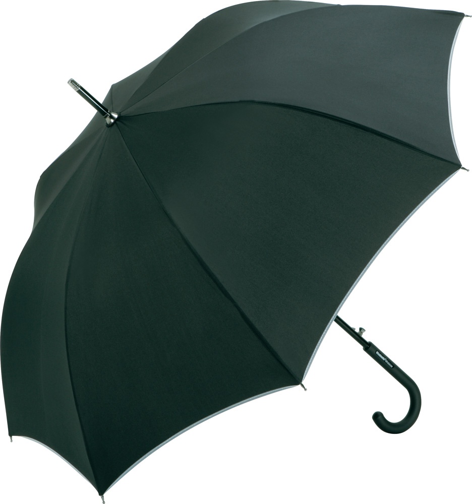 Logo trade promotional products image of: AC alu midsize umbrella Windmatic, nlack