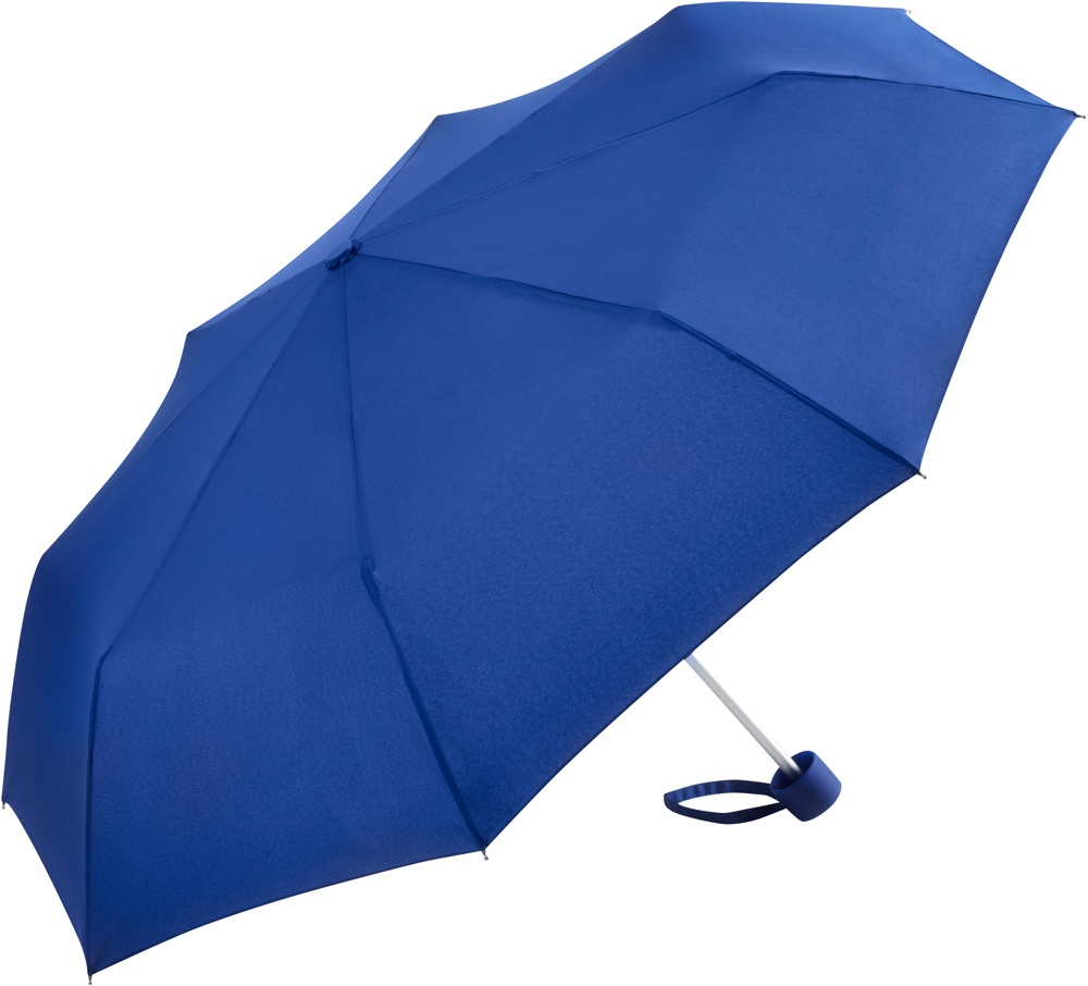 Logo trade promotional giveaway photo of: Alu mini windproof umbrella, 5008, blue