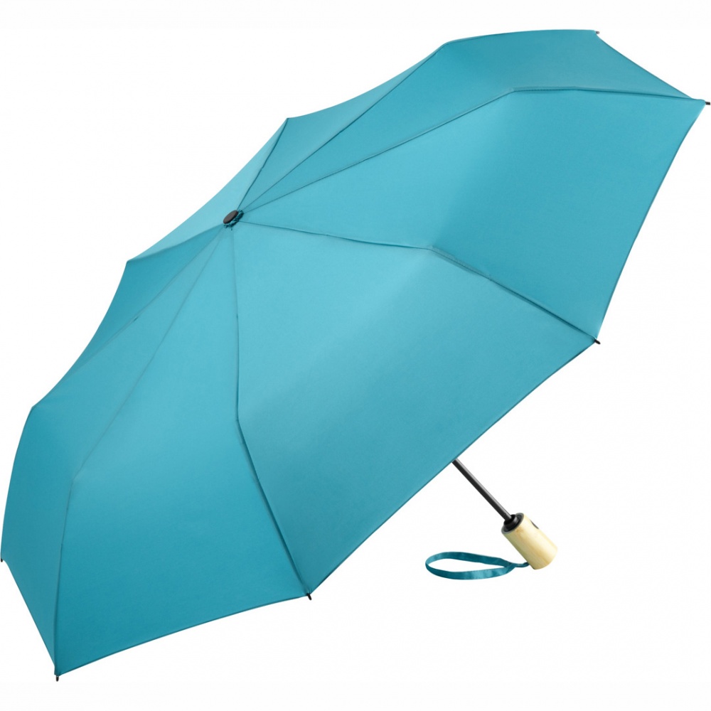 Logotrade promotional giveaway image of: AOC mini umbrella ÖkoBrella 5429, Light Blue