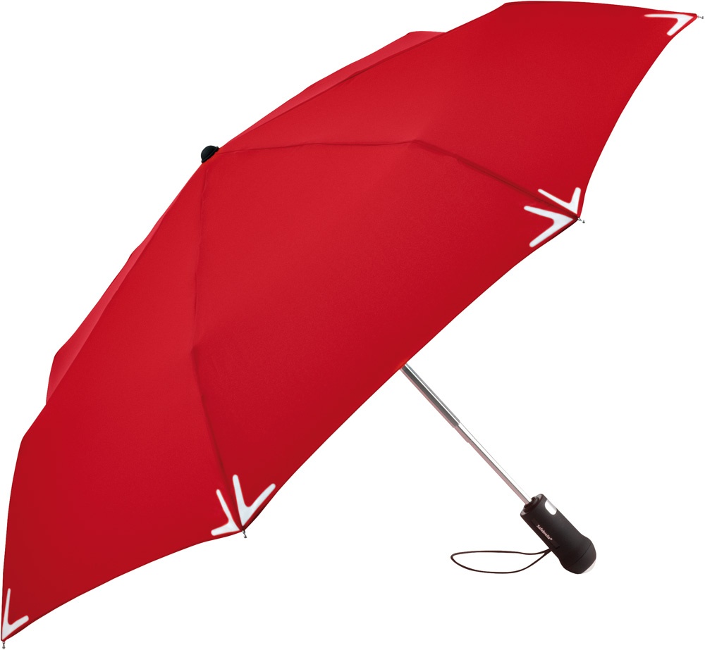 Logo trade corporate gifts picture of: AOC mini umbrella Safebrella® LED 5471, Red