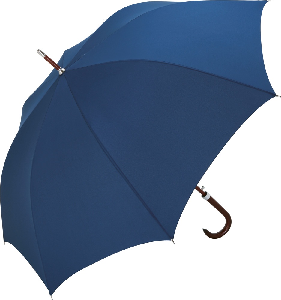 Logo trade promotional products picture of: AC woodshaft golf umbrella FARE®-Collection, Blue