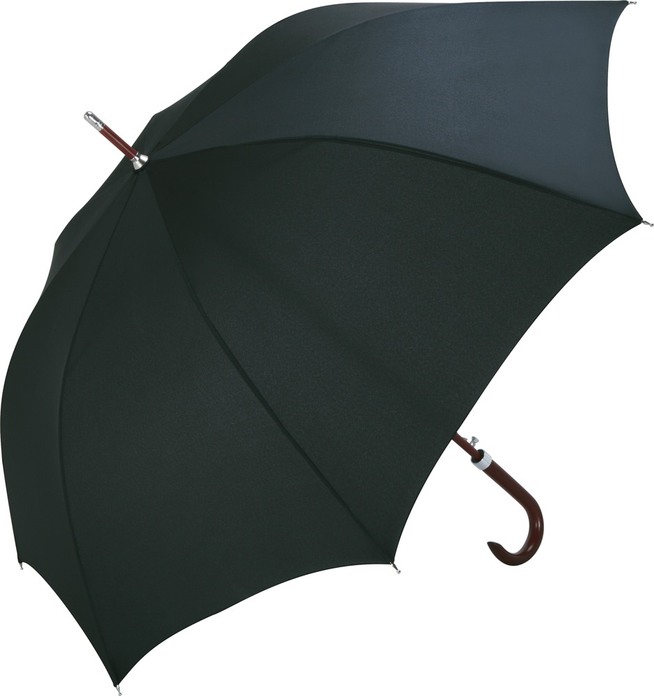 Logotrade promotional merchandise image of: AC woodshaft golf umbrella FARE®-Collection, Black