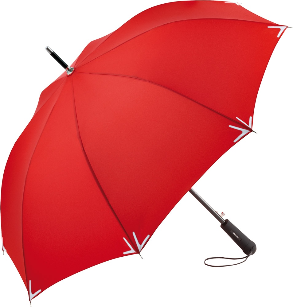 Logotrade advertising product image of: AC regular umbrella Safebrella® LED, Red