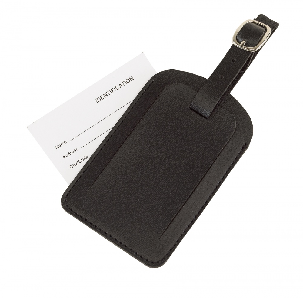 Logotrade promotional items photo of: Luggage tag, Adventure, black