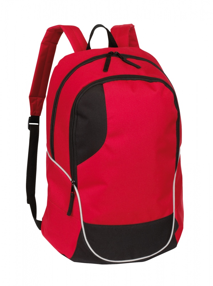 Logo trade promotional merchandise picture of: Rucksack Curve, red