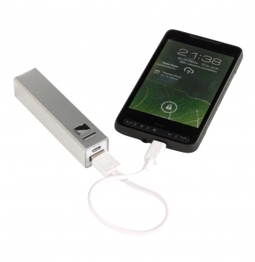 Logo trade promotional gifts picture of: Powerbank, Endurance, silver