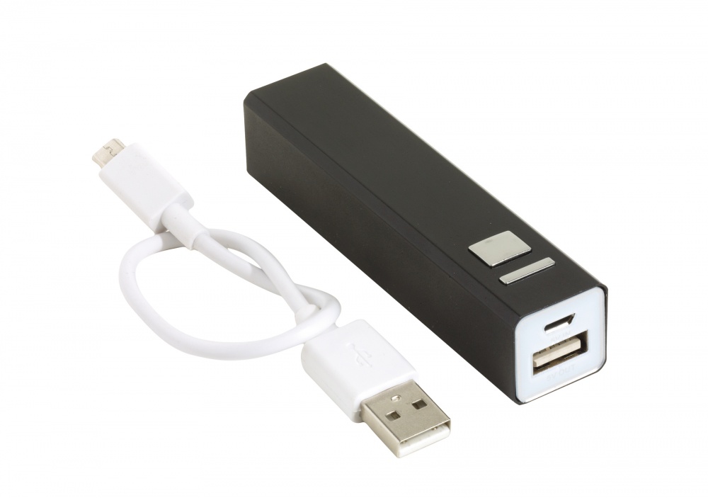 Logo trade promotional items image of: Powerbank, Endurance, black